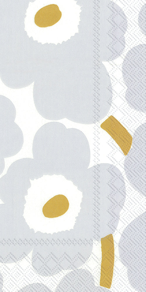 Toalla de Invitados Unikko Blanco Plata