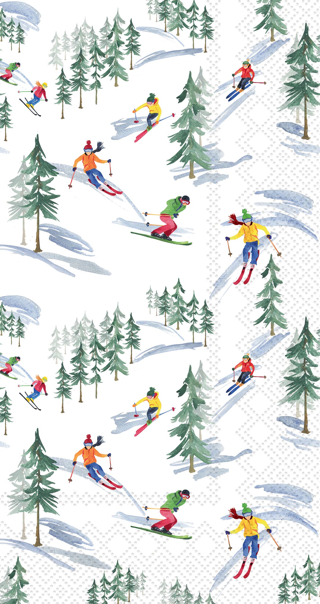 Down The Slope Guest Towel
