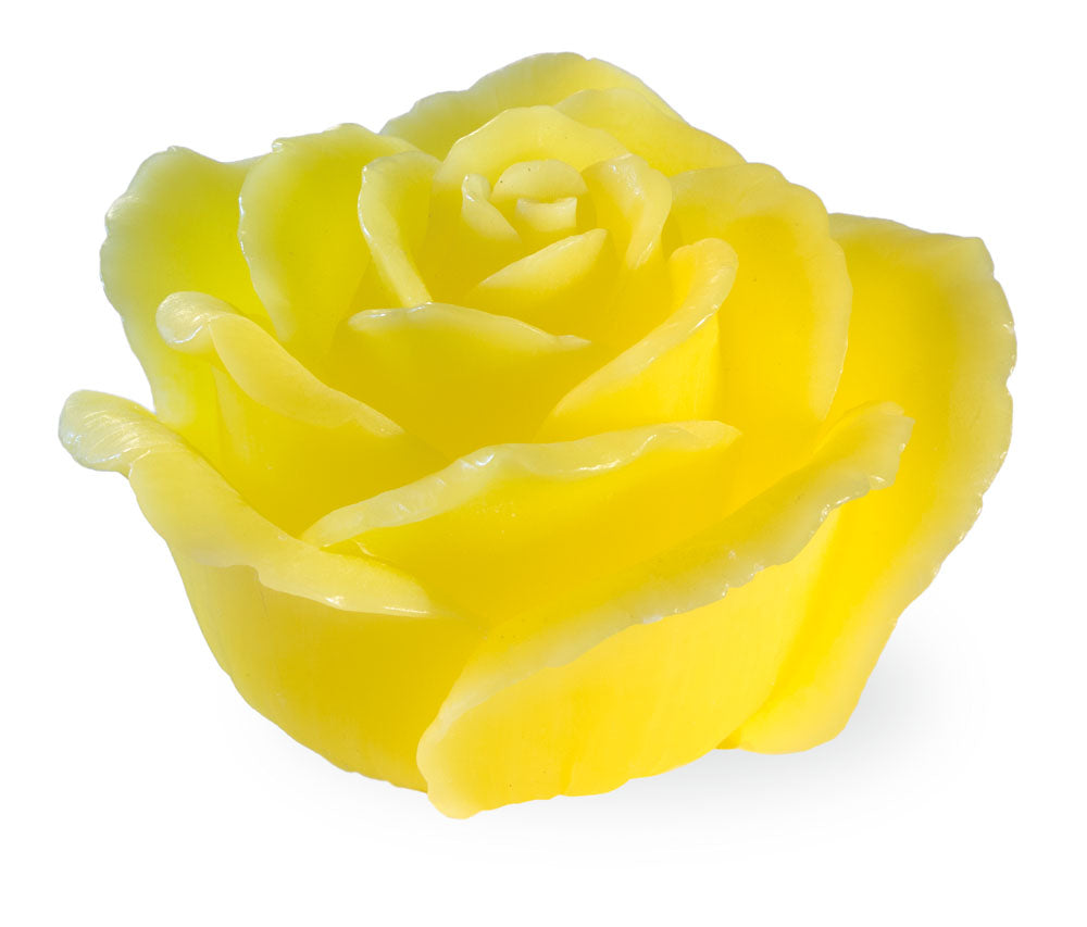 Vela LED de rosa amarilla