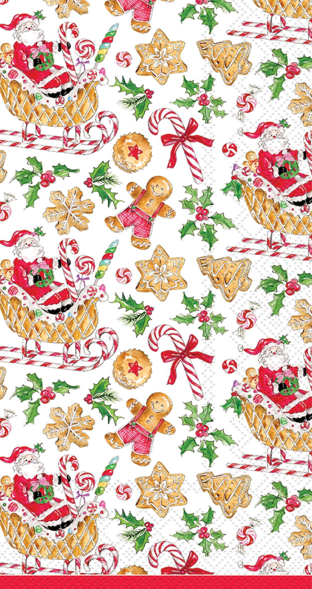Gingerbread &amp; Candycanes Guest Towel