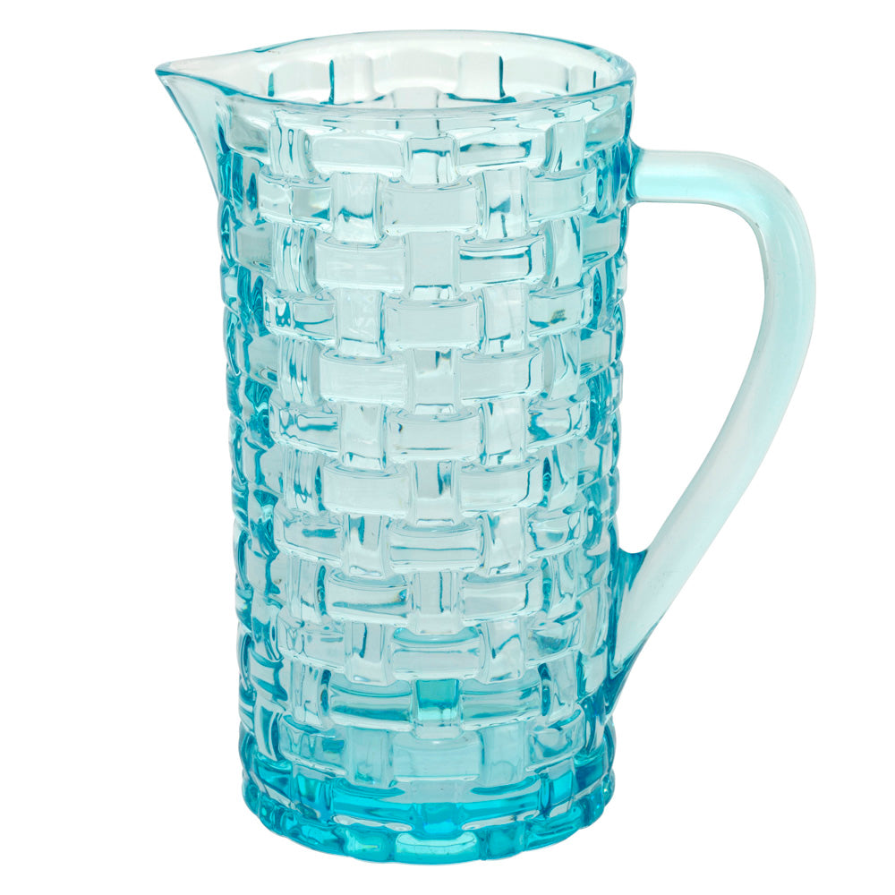 Jarra de tejido de canasta Blue Sea