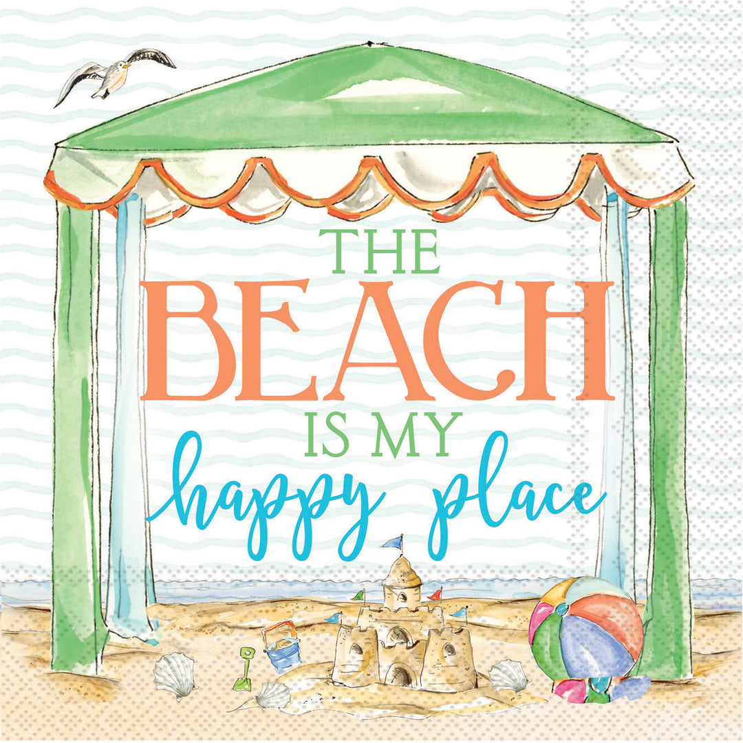Servilleta de cóctel Happy Beach