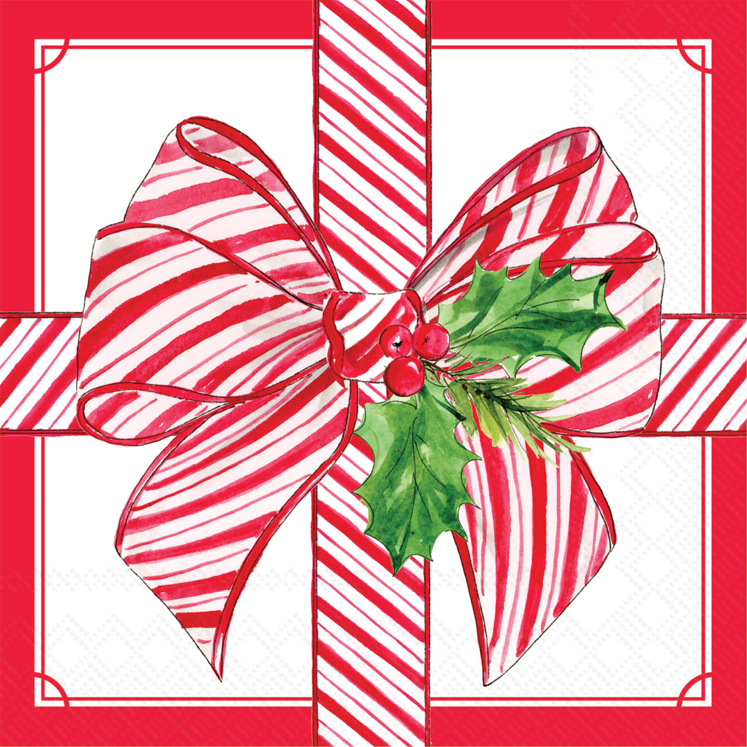 Wrapped In Christmas Spirit Cocktail Napkin