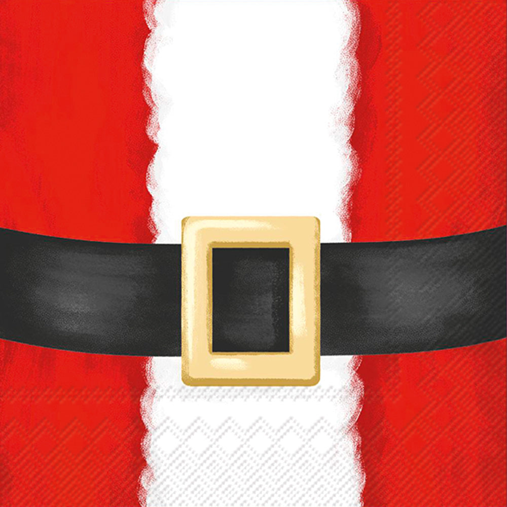 Servilleta de cóctel con traje de Papá Noel