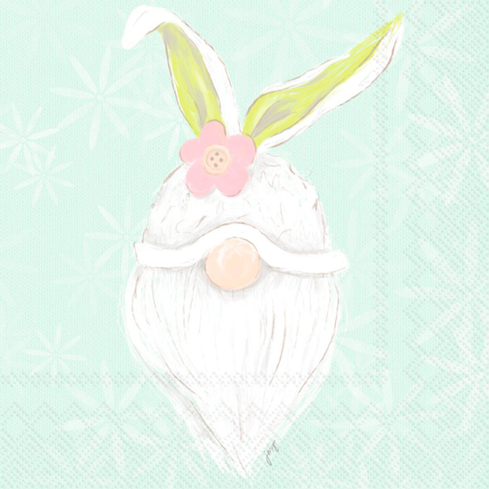 Bunny Gnome Cocktail Napkin