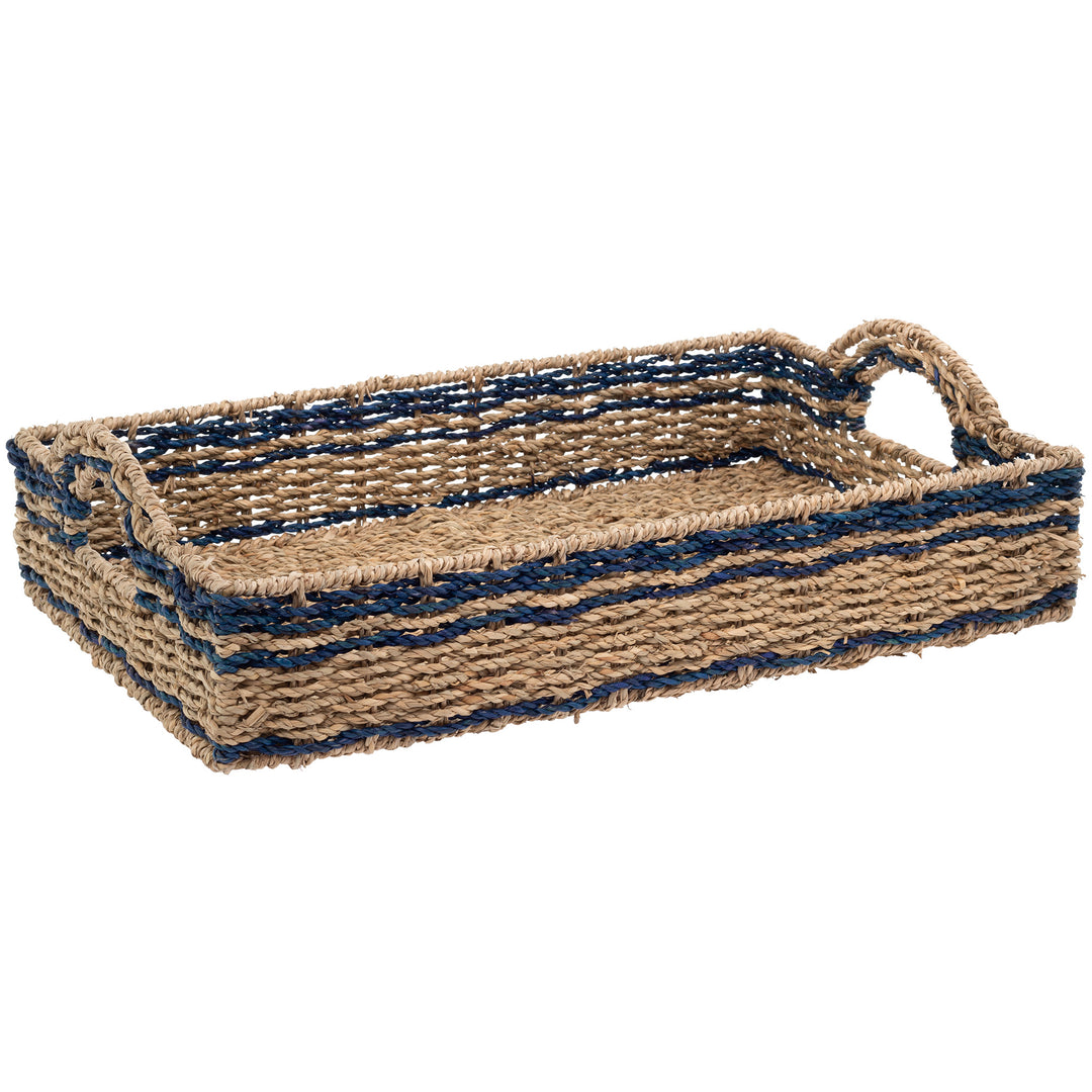 Bandejas de algas marinas y azul marino (juego de 2)