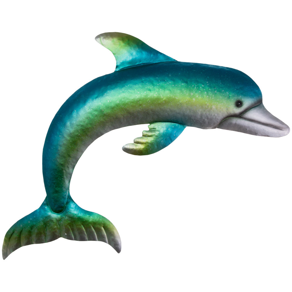 Decoración de pared con delfines brillantes