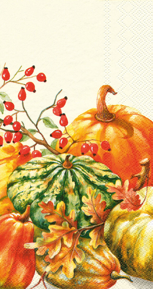 Toalla de invitados Calabaza color crema