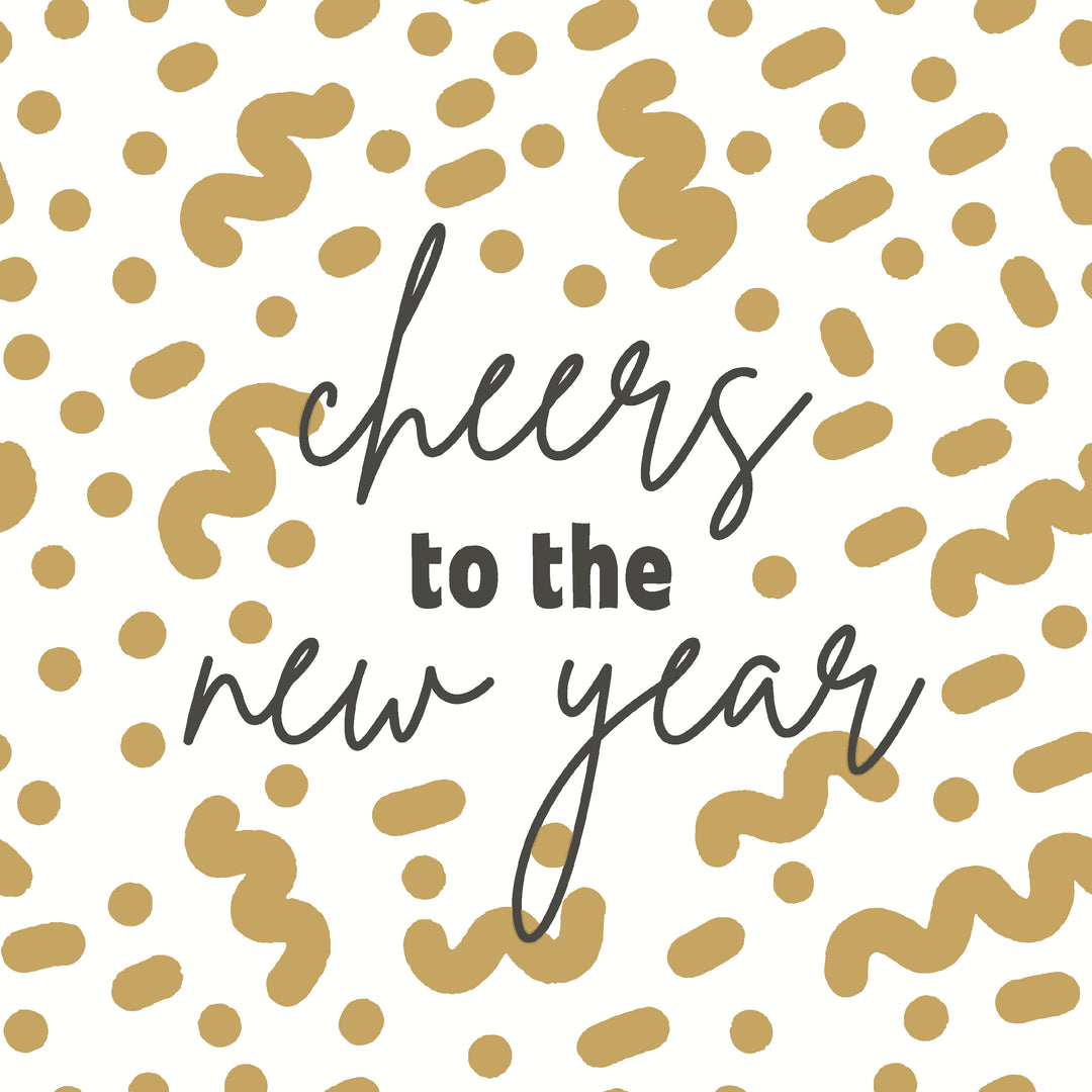 Cheers To New Year Cocktail Napkin