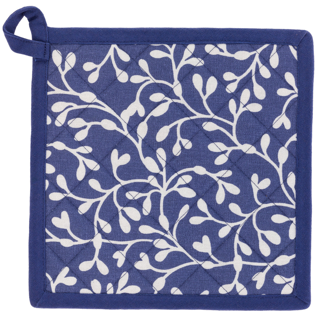 Juego de manoplas para horno/agarraderas con diseño de ballena azul marino