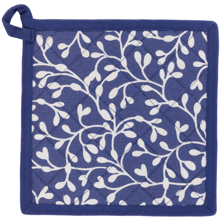 Juego de manoplas para horno/agarraderas con diseño de ballena azul marino
