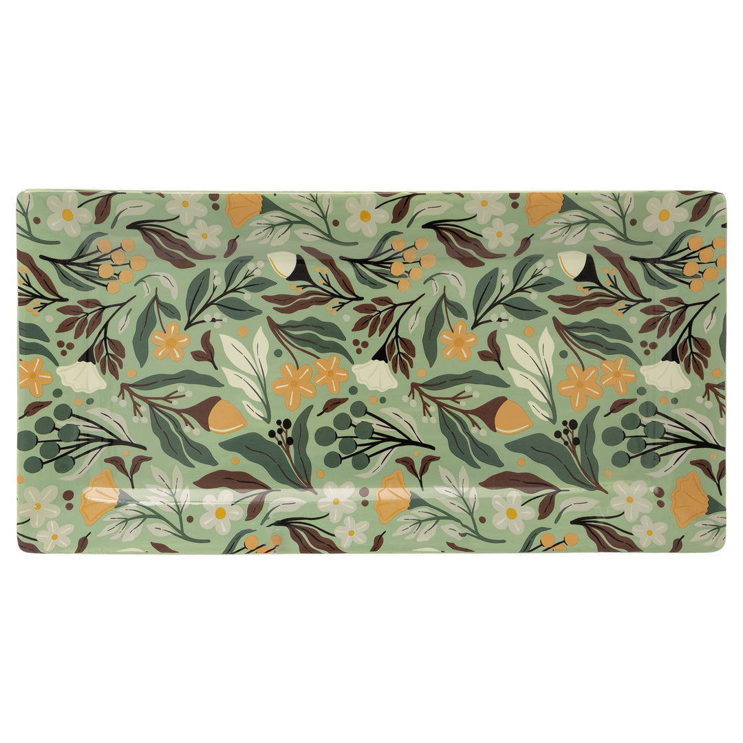 Autumn Acorn Rectangle Platter Large