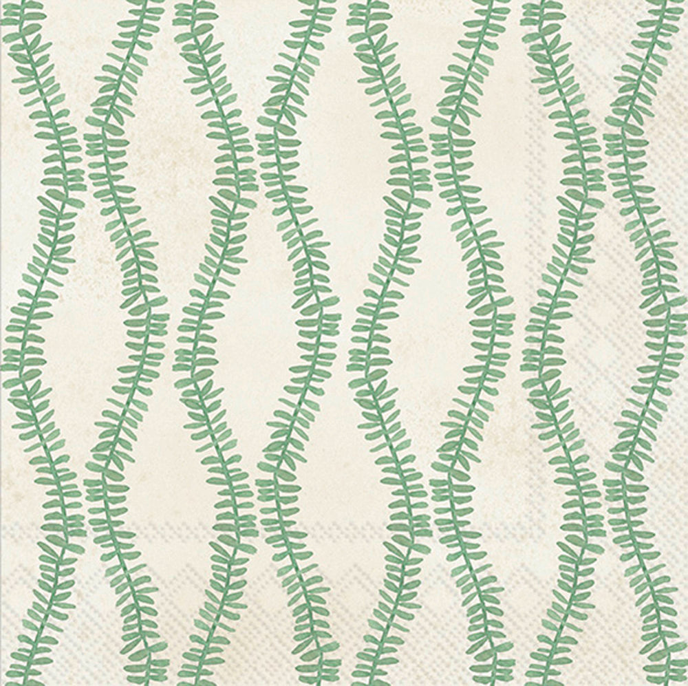 Leaf And Stem Lunch Napkin Green