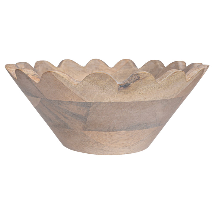 Whitewash Scallop Edge Bowls