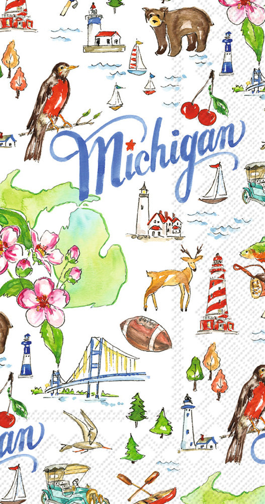 Toalla de invitados de la colección Michigan State