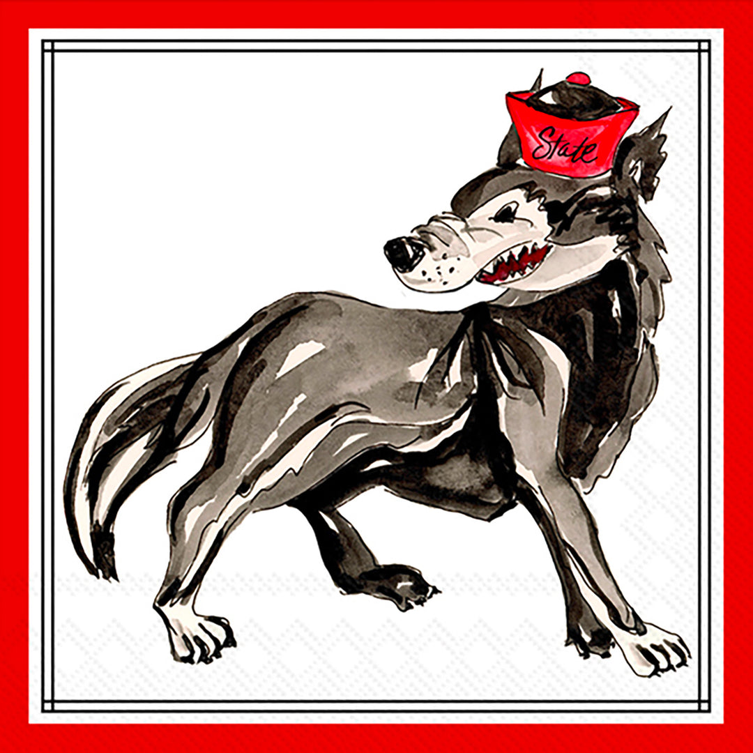Servilleta de cóctel Red Wolf Hometown Pride