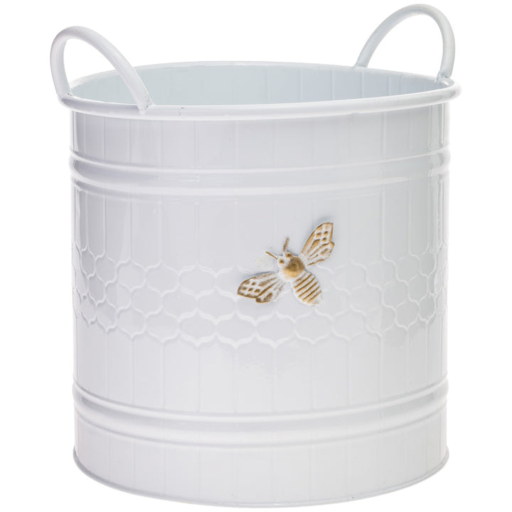 Cubos redondos blancos con forma de abeja (juego de 2)