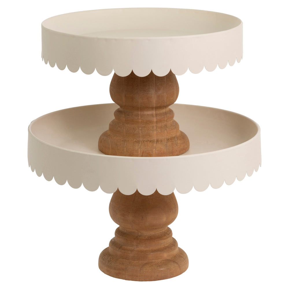 Soportes decorativos de vieira de almendras (juego de 2)