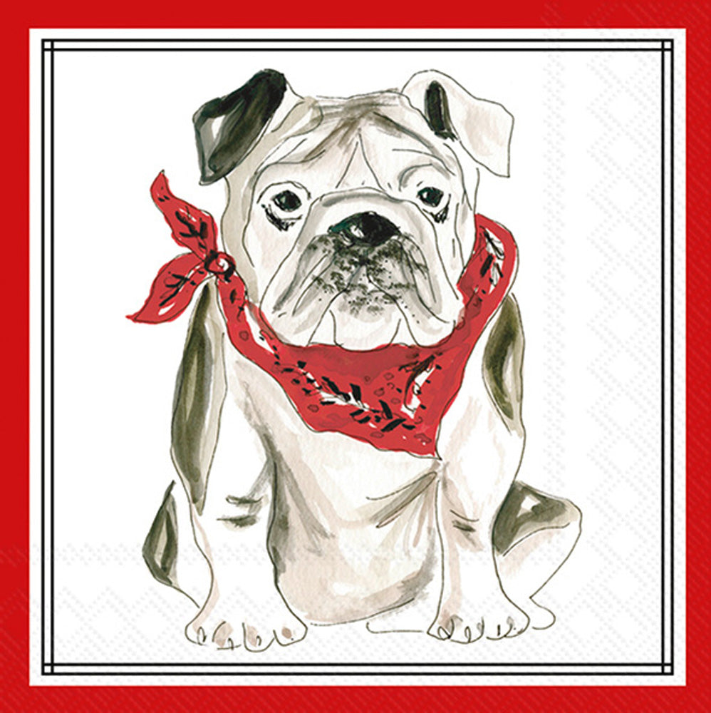 Servilleta de cóctel Red Bulldog Hometown Pride