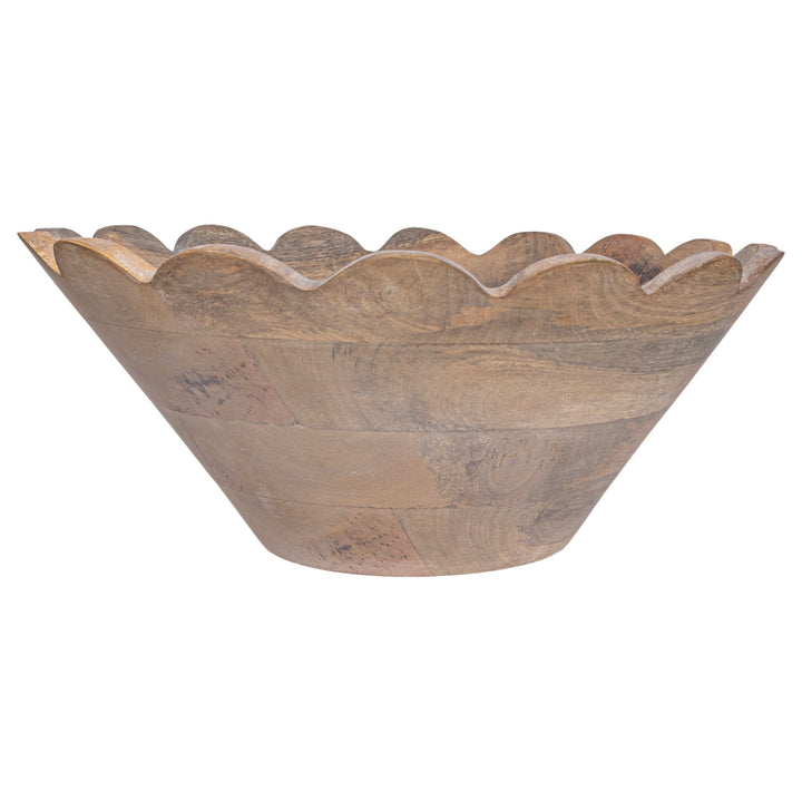 Whitewash Scallop Edge Bowls