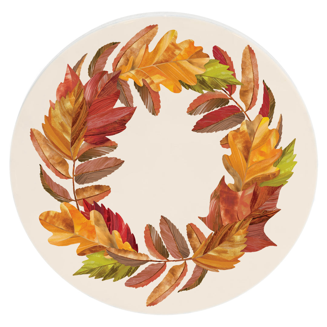 Falling Leaves Wreath Cocktail Napkin