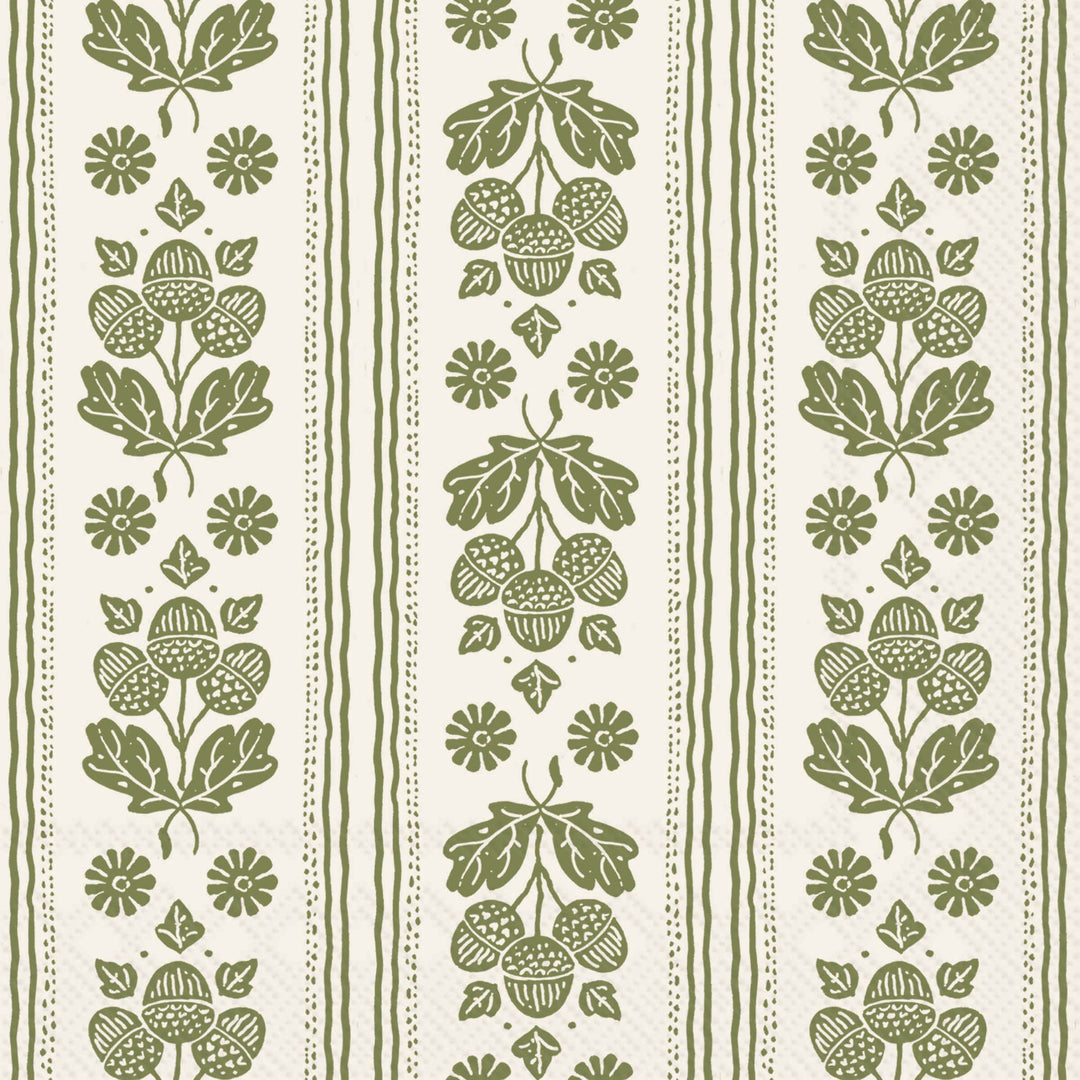 Autumn Wallpaper Green Cocktail Napkin