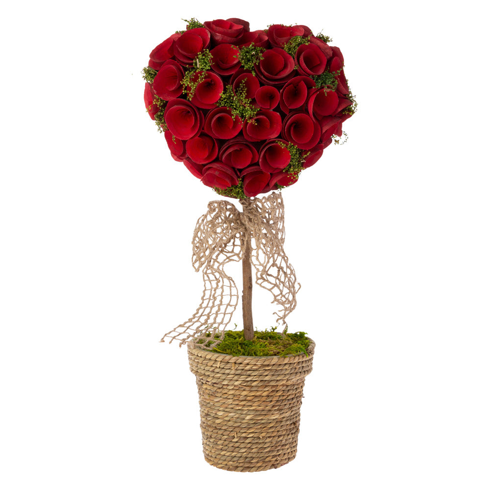 Topiario Corazones para Ti en Cesta