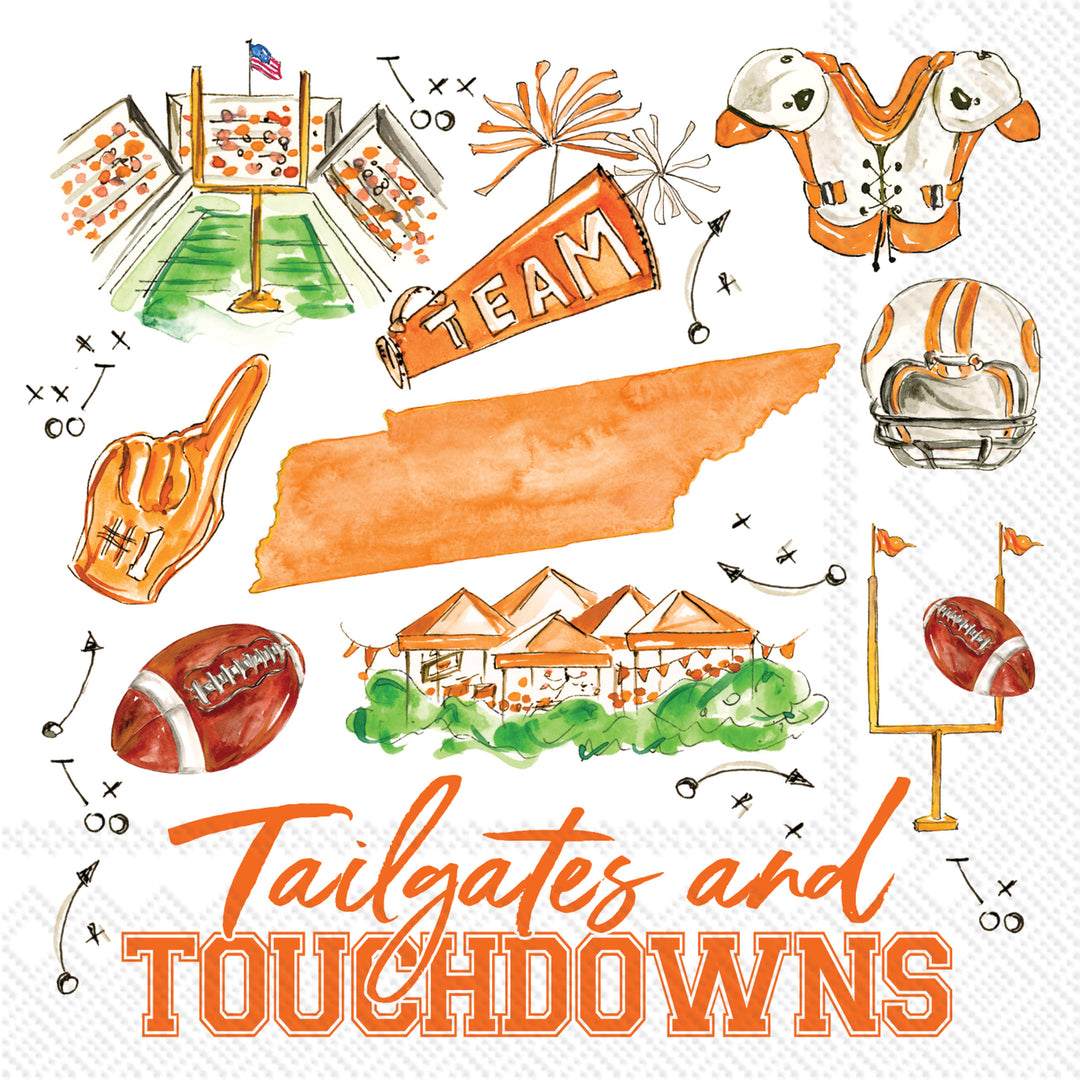 Knoxville TN Pep Rally Cocktail Napkin