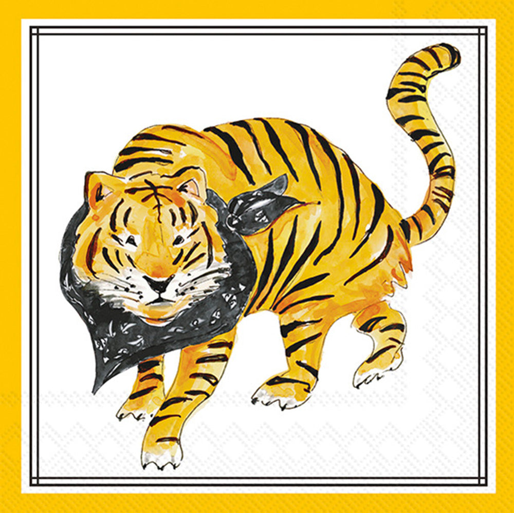 Servilleta de cóctel HP Black Prowling Tiger