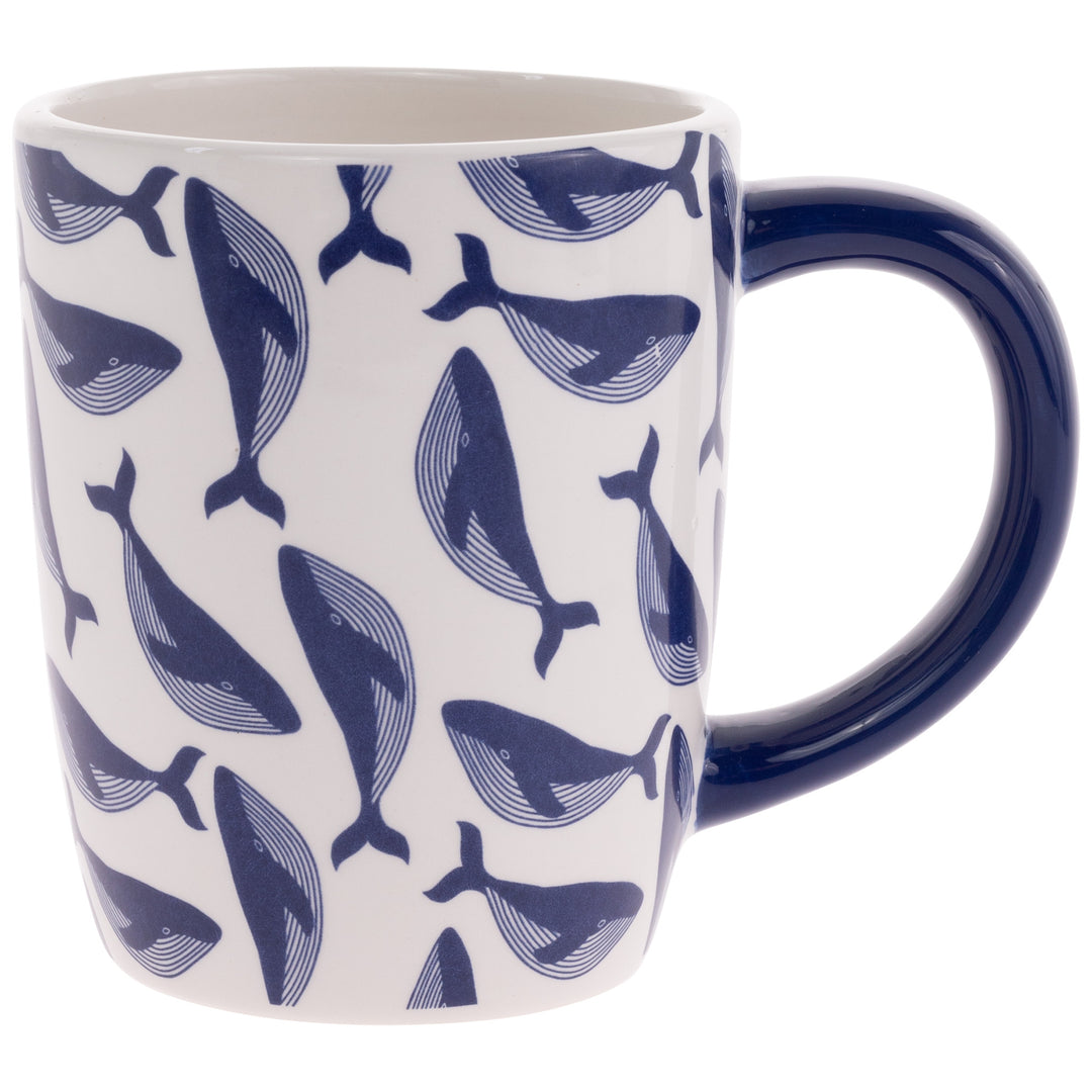 Taza de ballena de la marina