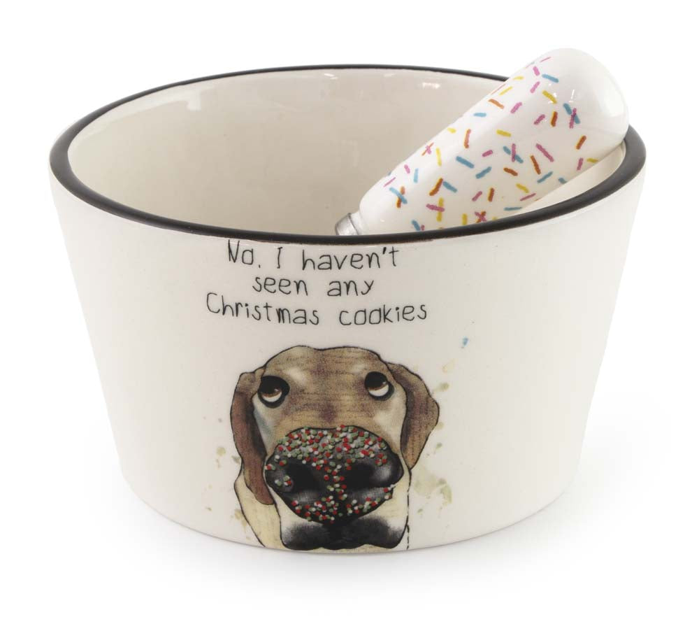 No he visto ningún juego de comedero y esparcidor para perros de Navidad