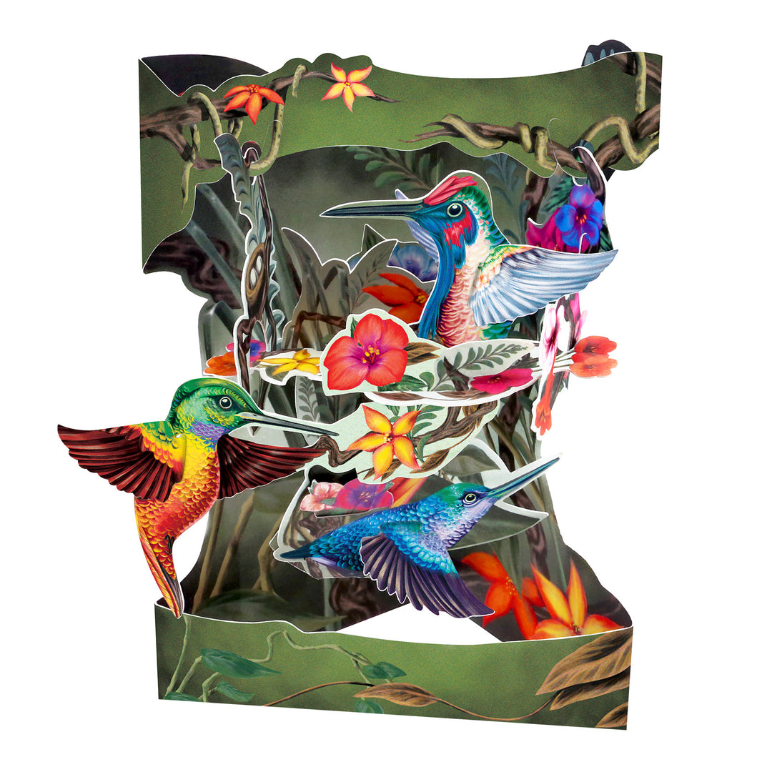 Hummingbirds Swing Card