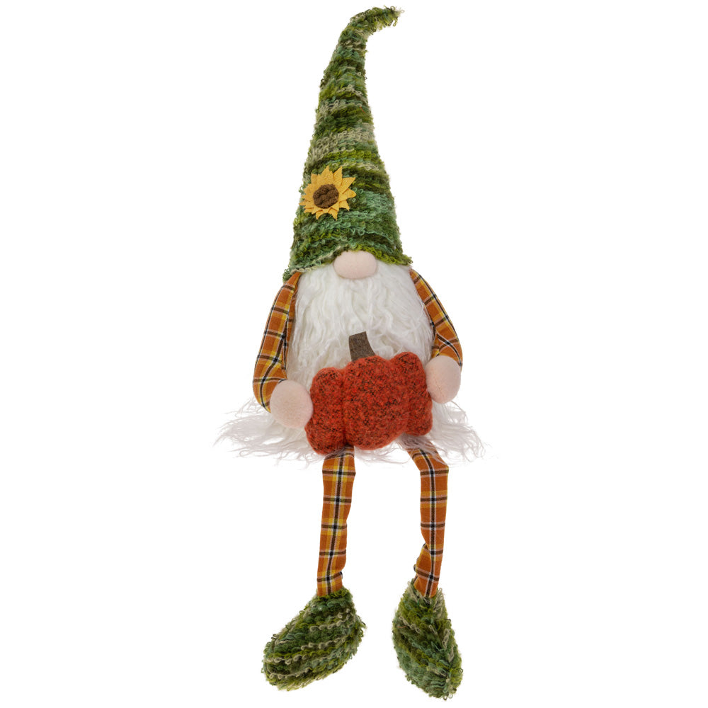 Sombrero verde de grifo y gnomo de calabaza