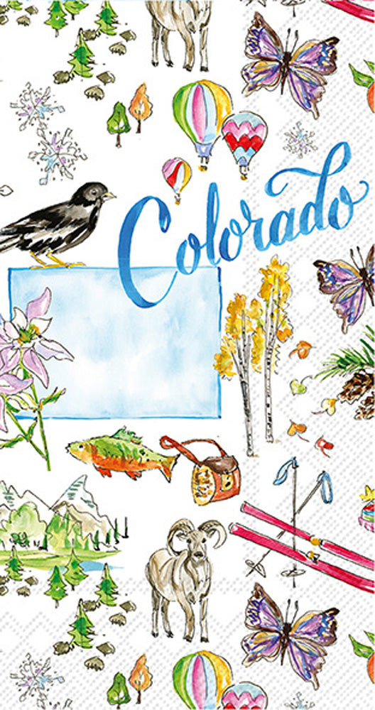 Toalla de invitados de la colección del estado de Colorado