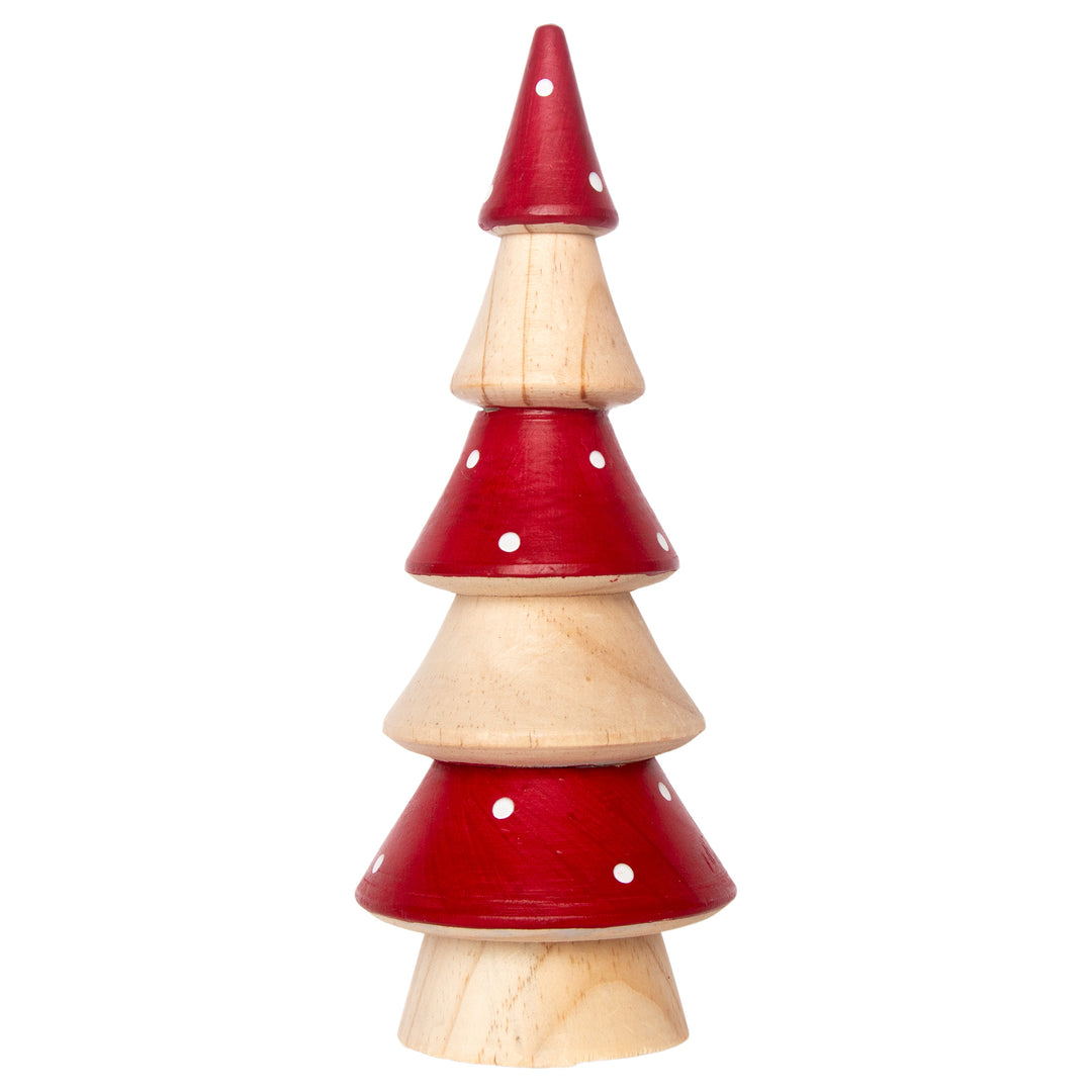 Natural And Red Pinewood Tree