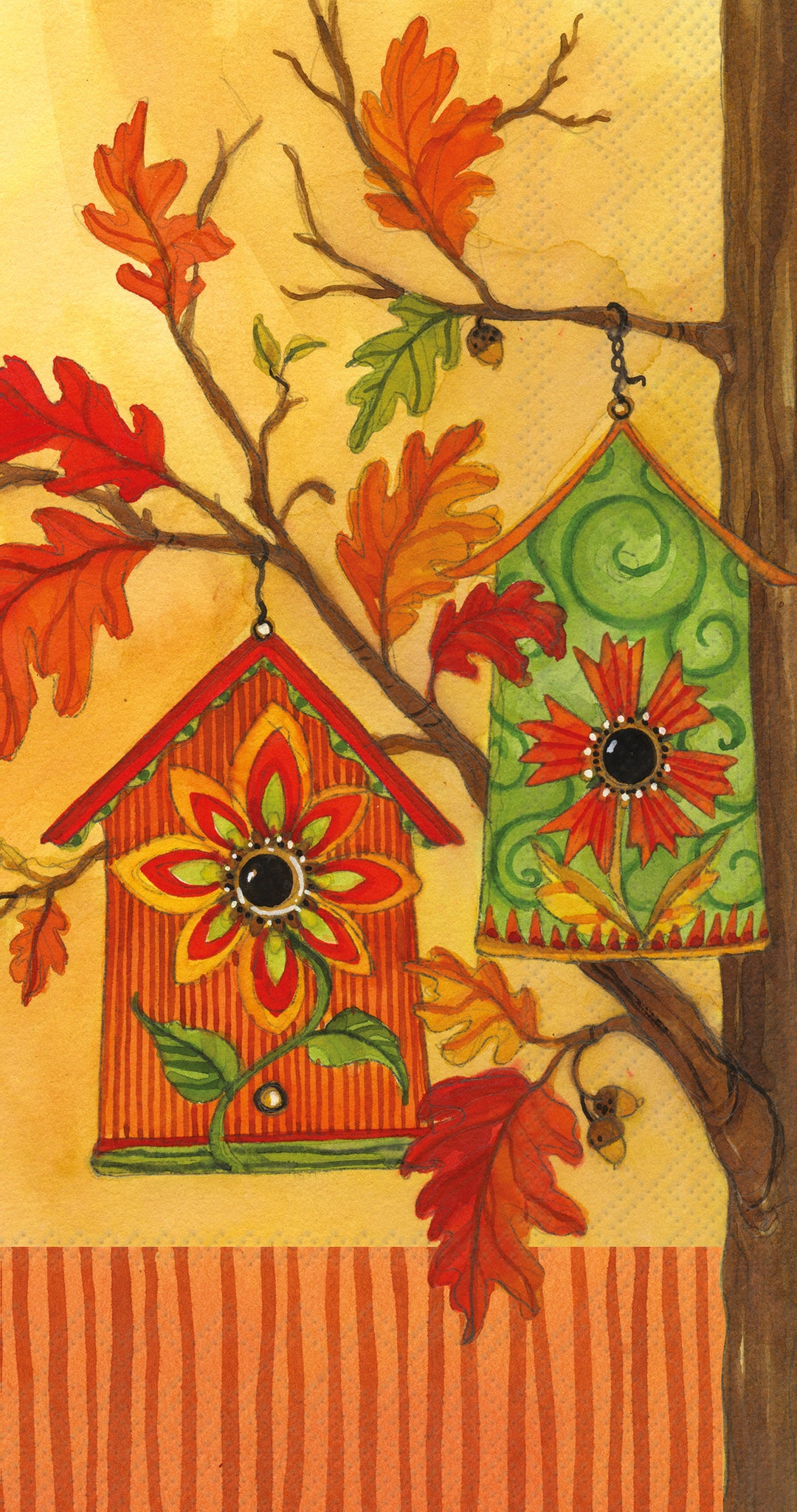 Calico Birdhouses Guest Towel