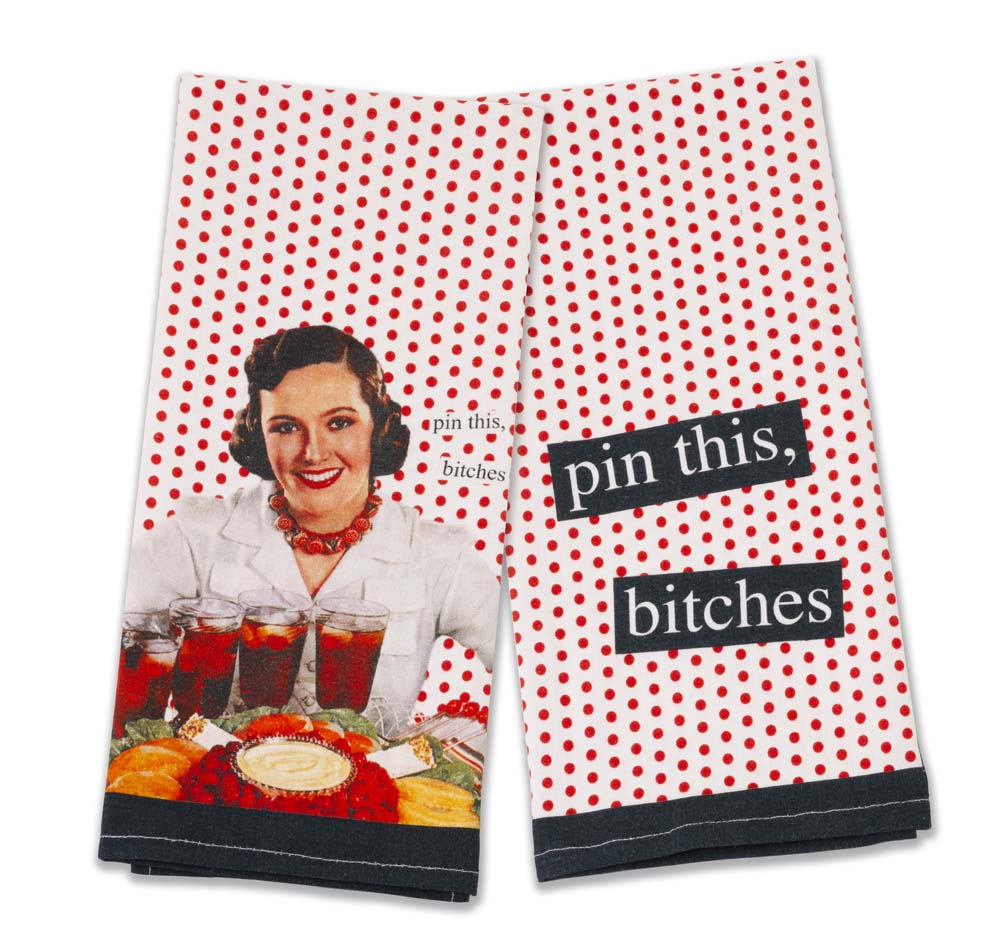 Pin This Bitches Paños de cocina (juego de 2)