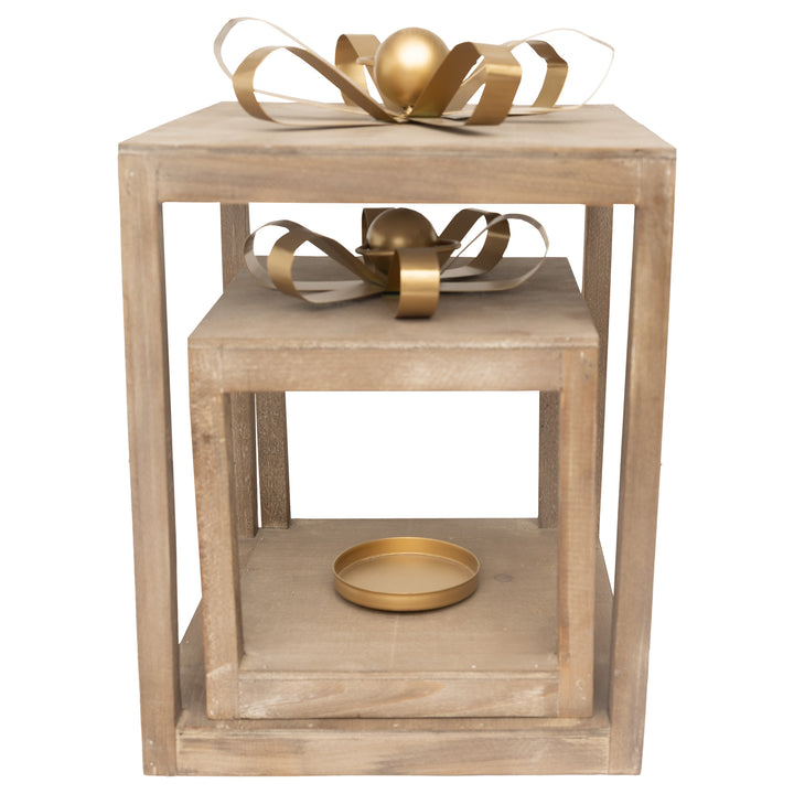 Natural Present Lanterns s/2