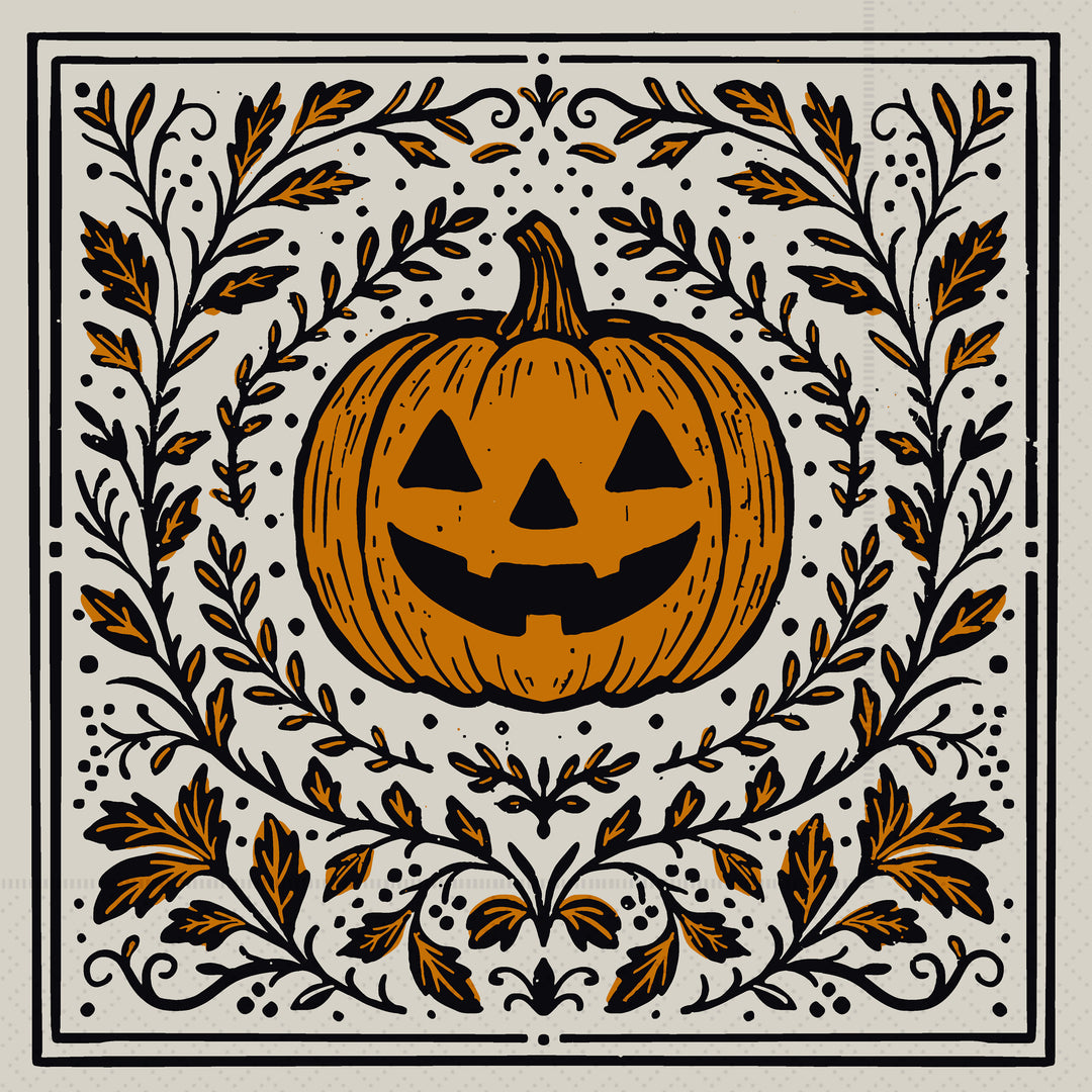 Pumpkin Poe Cocktail Napkin