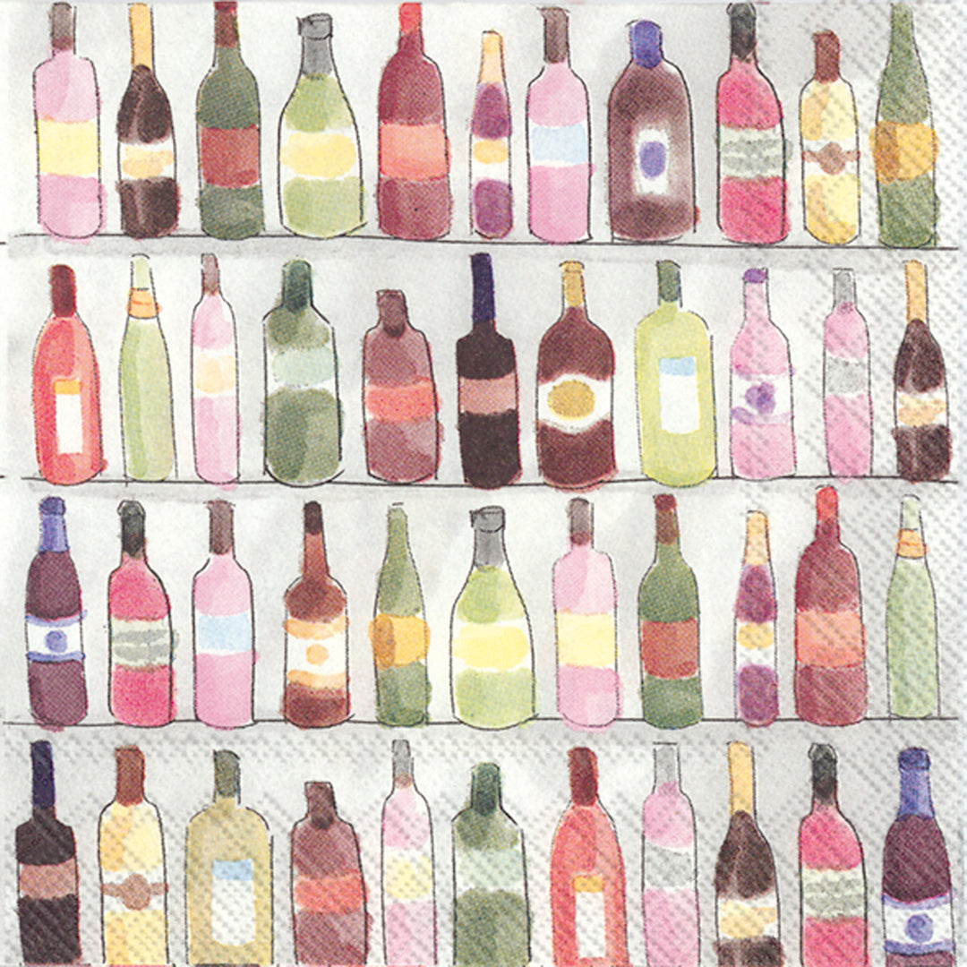 Servilleta de cóctel Wine Shelves