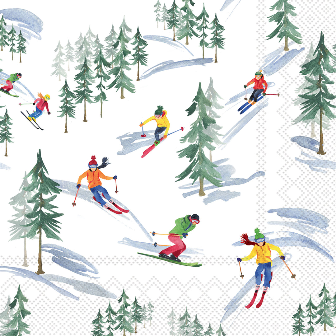 Down The Slope Cocktail Napkin