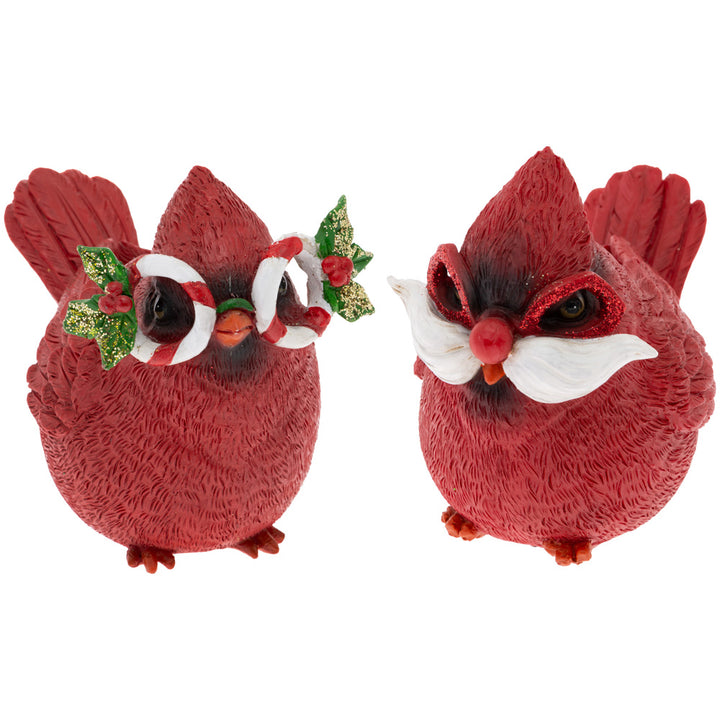 Dúo de cardenales navideños (juego de 2)