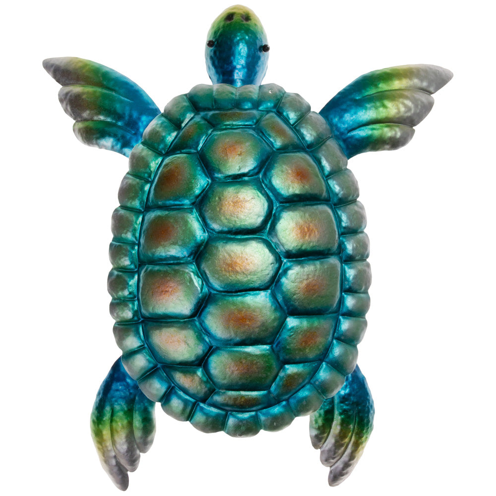 Decoración de pared de tortuga marina brillante