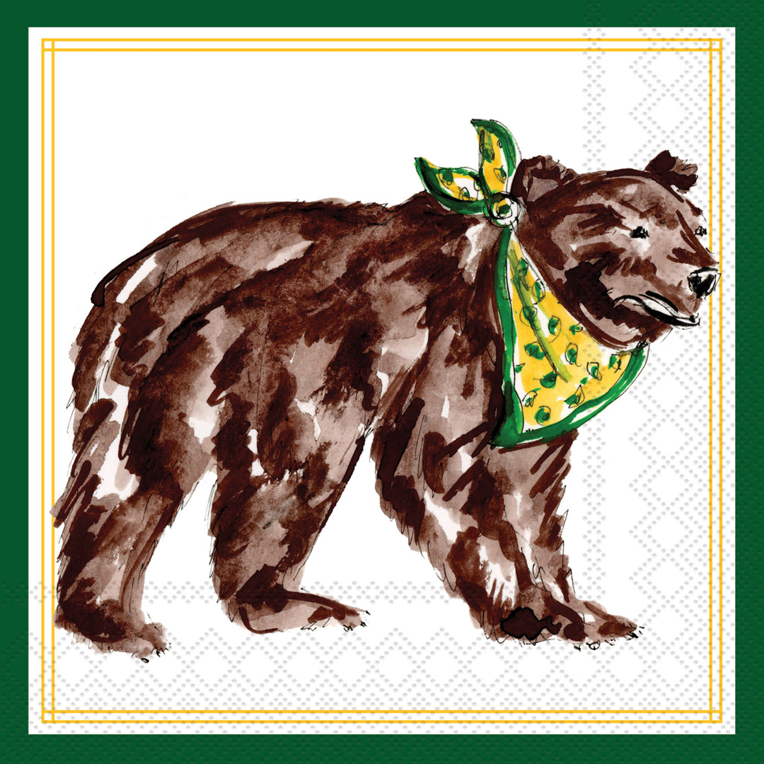 Servilleta de cóctel Orgullo de la ciudad natal del oso amarillo