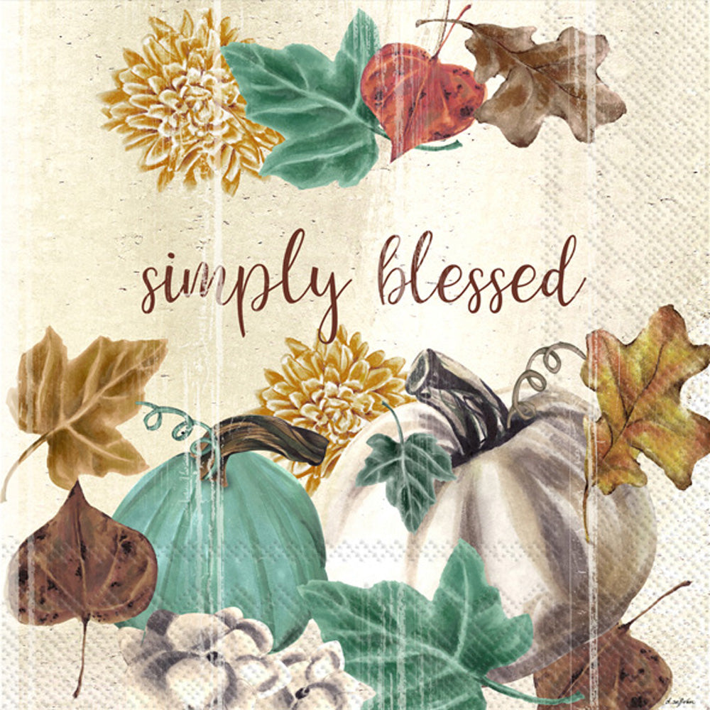 Simply Blessed Pumpkins Lunch Napkin