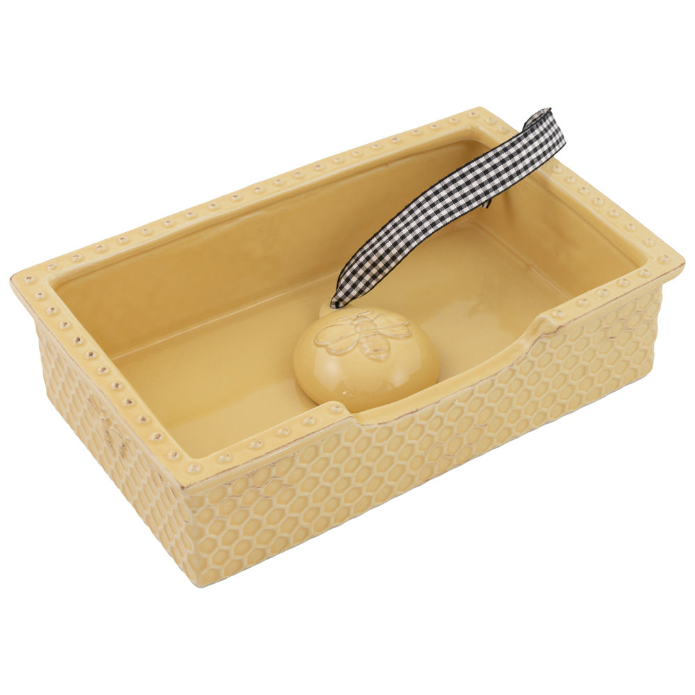 Carrito para invitados con forma de panal
