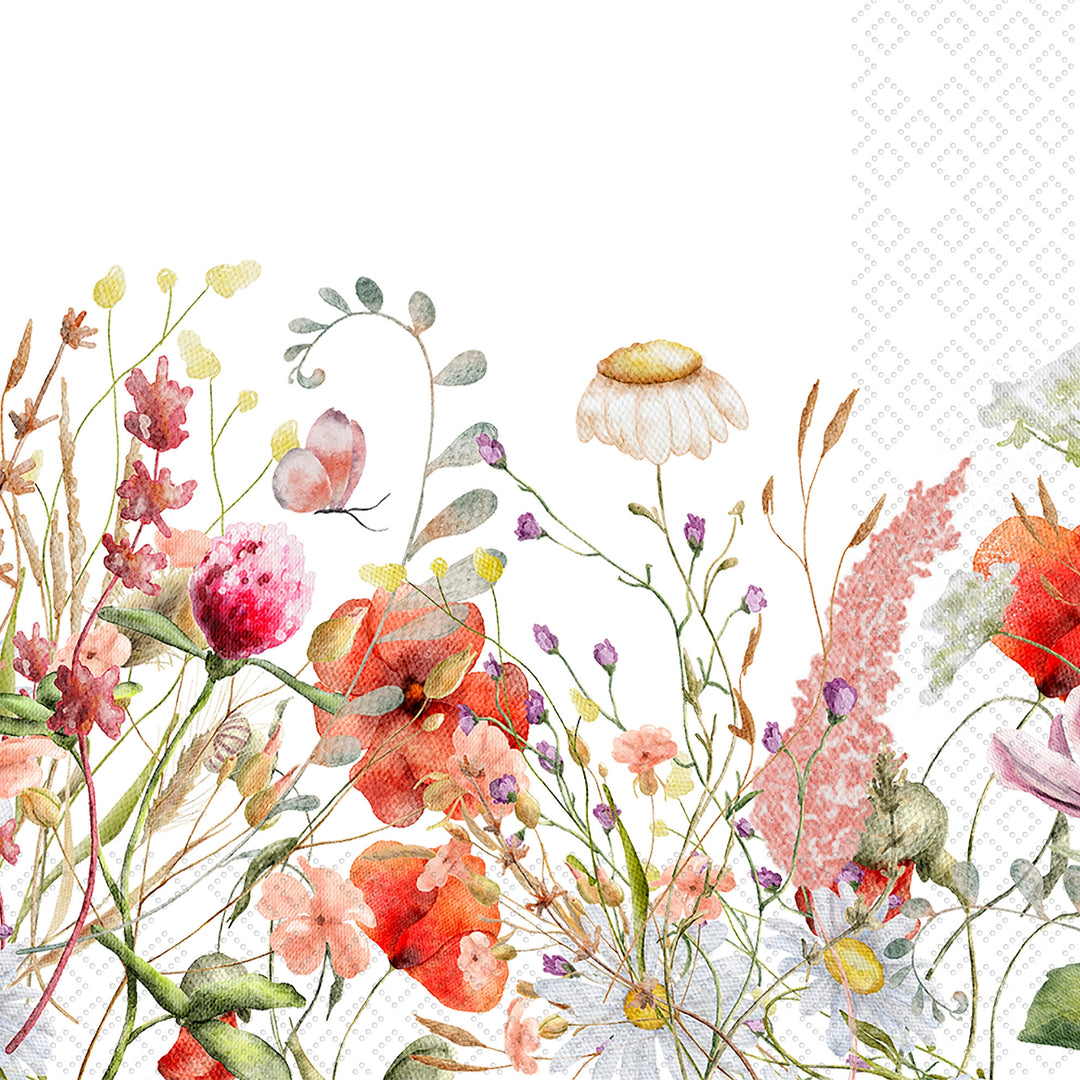 Servilleta de cóctel Campo de flores