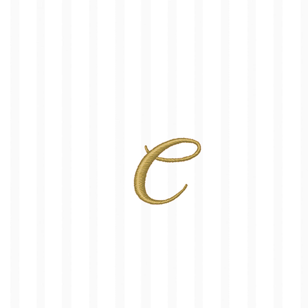 Servilleta de cóctel Stripes Again Monogram C Crema