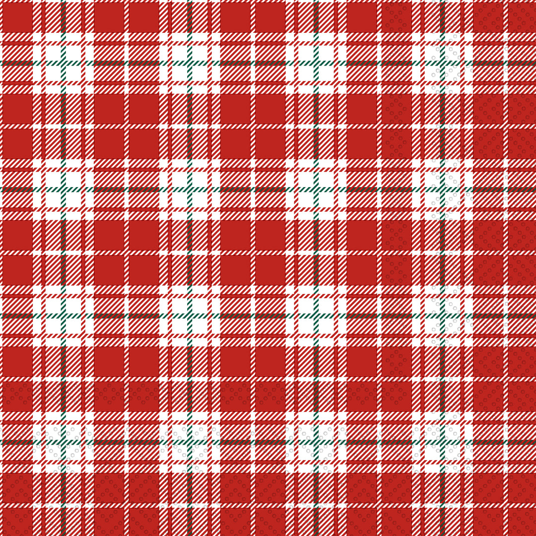 Chequers Red Cocktail Napkin