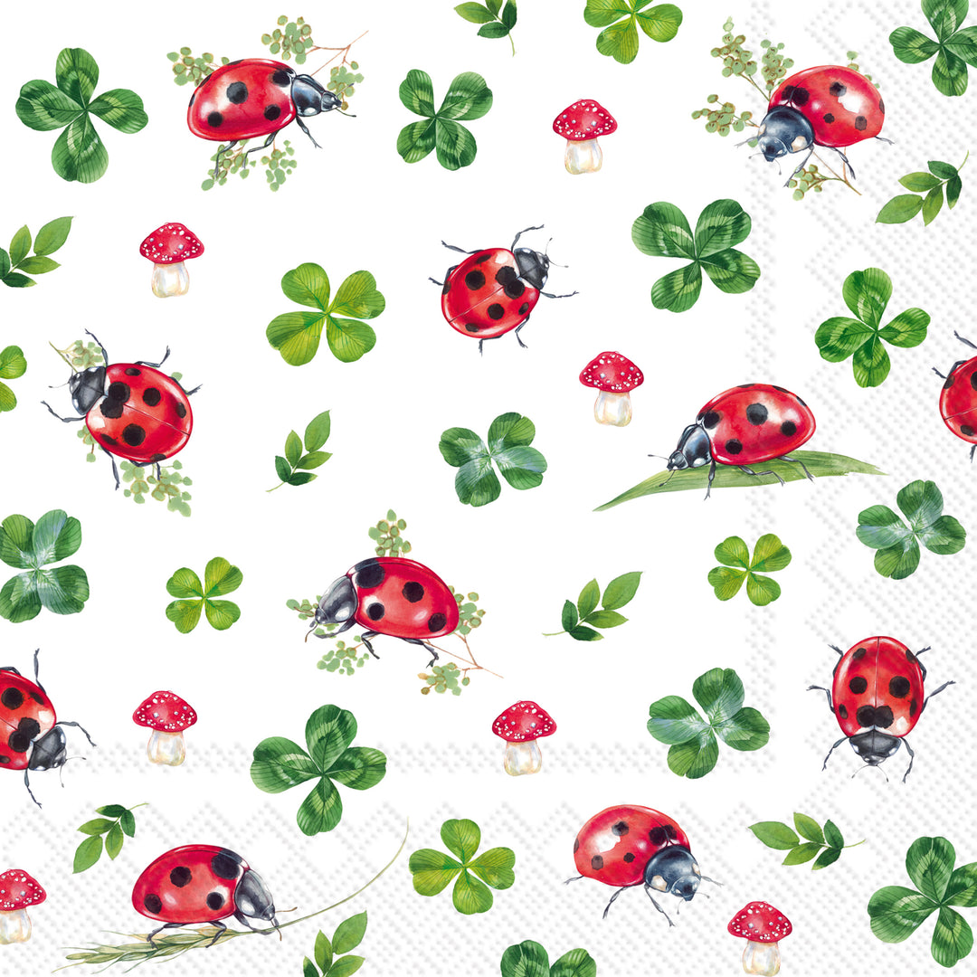 Servilleta de almuerzo Lucky Ladybug